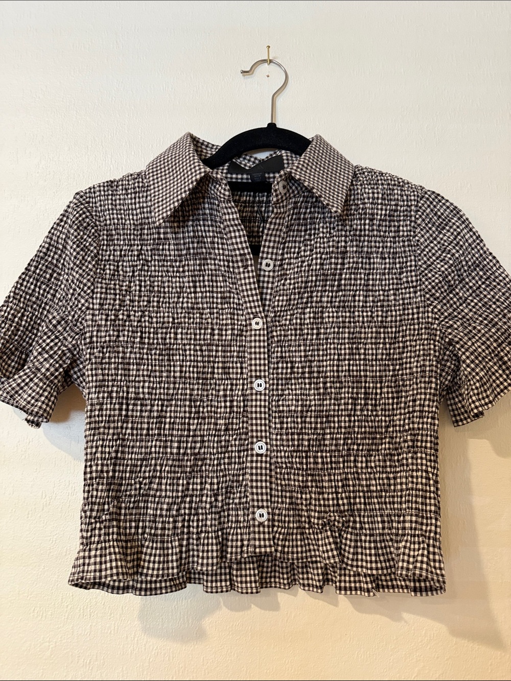 Zara Crinkle Top